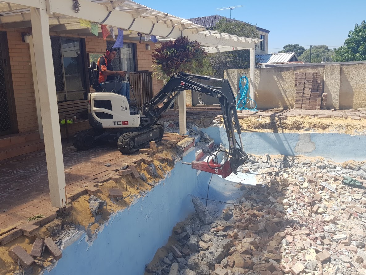 Pool demolition