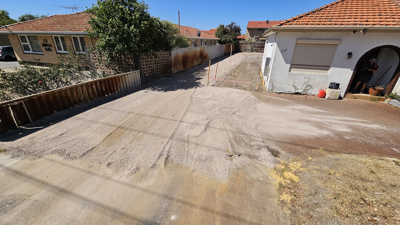 Driveway preparation