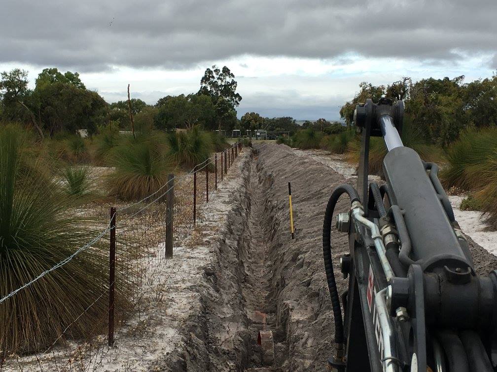 Trenching work